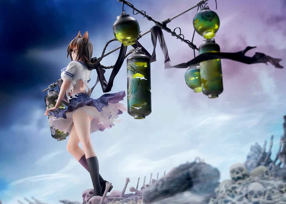 Bakemonogatari PVC-figur i skala 1/7 av Tsubasa Hanekawa, 26 cm