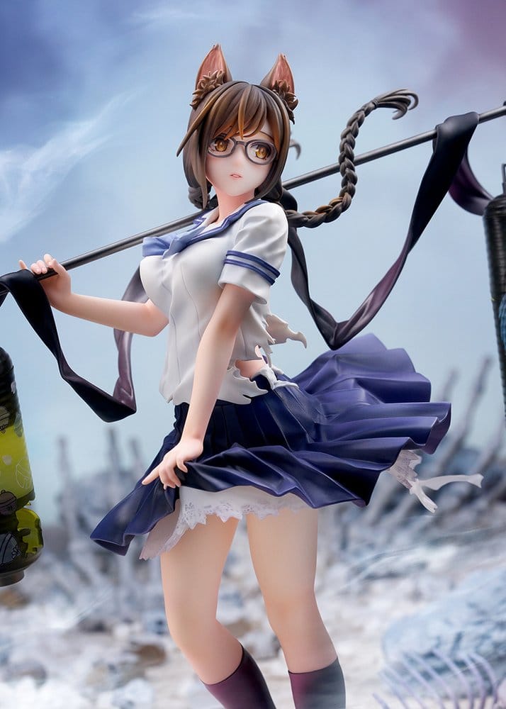 Bakemonogatari PVC-figur i skala 1/7 av Tsubasa Hanekawa, 26 cm