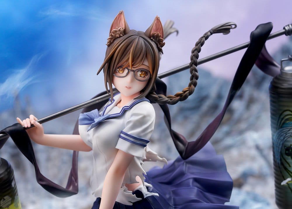Bakemonogatari PVC-figur i skala 1/7 av Tsubasa Hanekawa, 26 cm