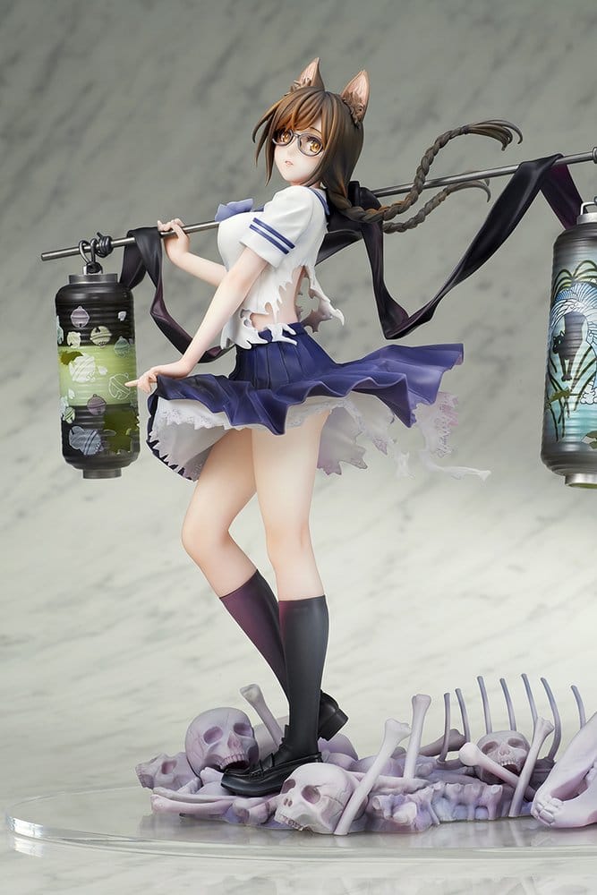 Bakemonogatari PVC-figur i skala 1/7 av Tsubasa Hanekawa, 26 cm