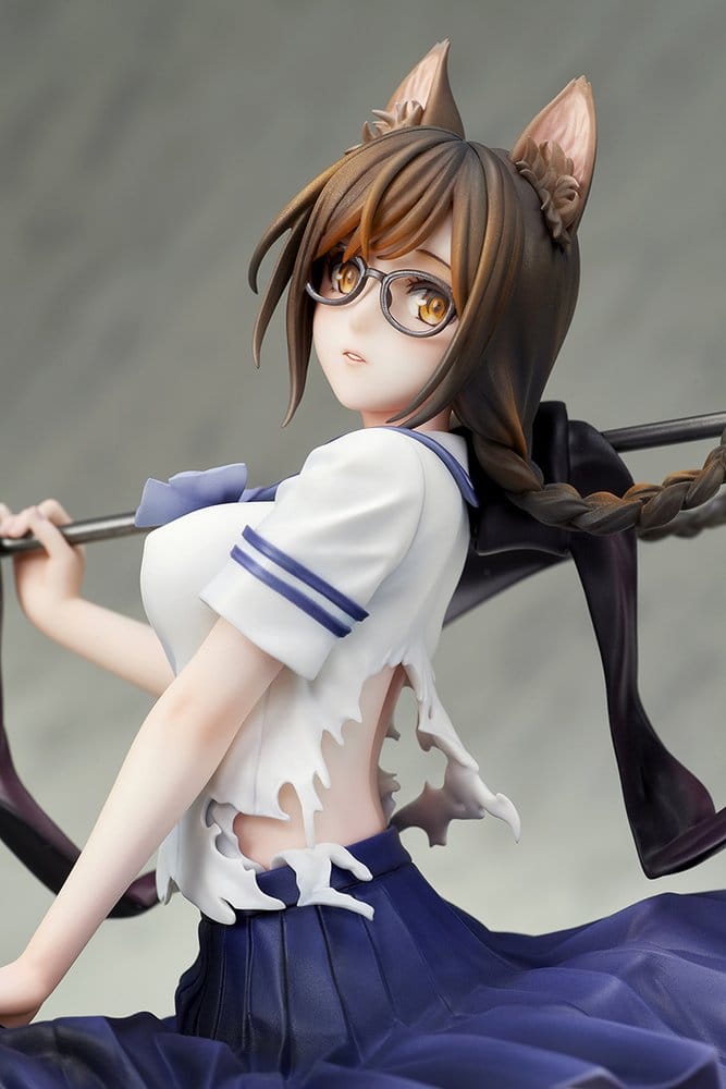 Bakemonogatari PVC-figur i skala 1/7 av Tsubasa Hanekawa, 26 cm