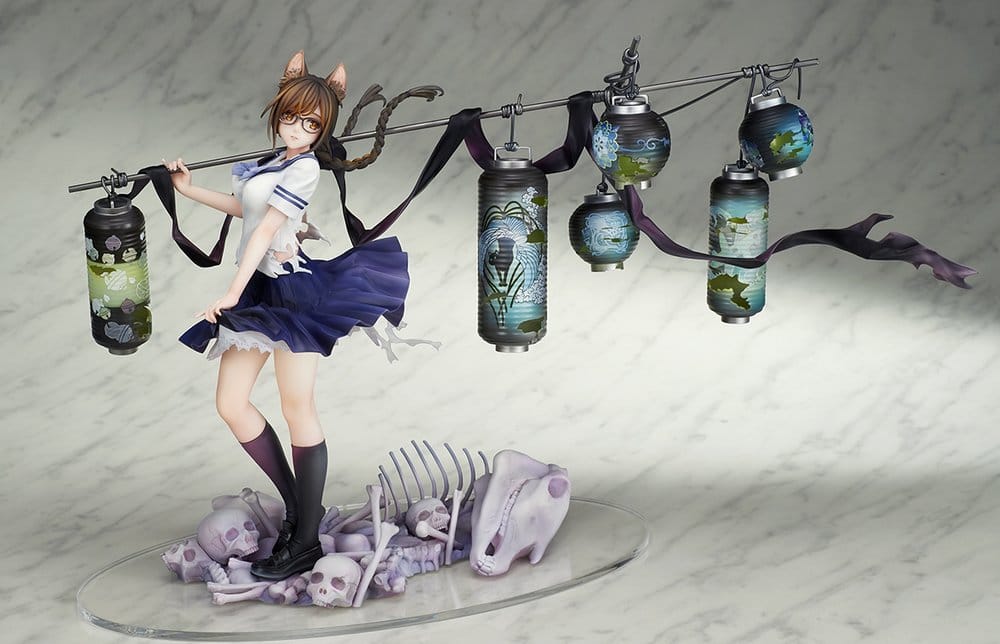 Bakemonogatari PVC-figur i skala 1/7 av Tsubasa Hanekawa, 26 cm