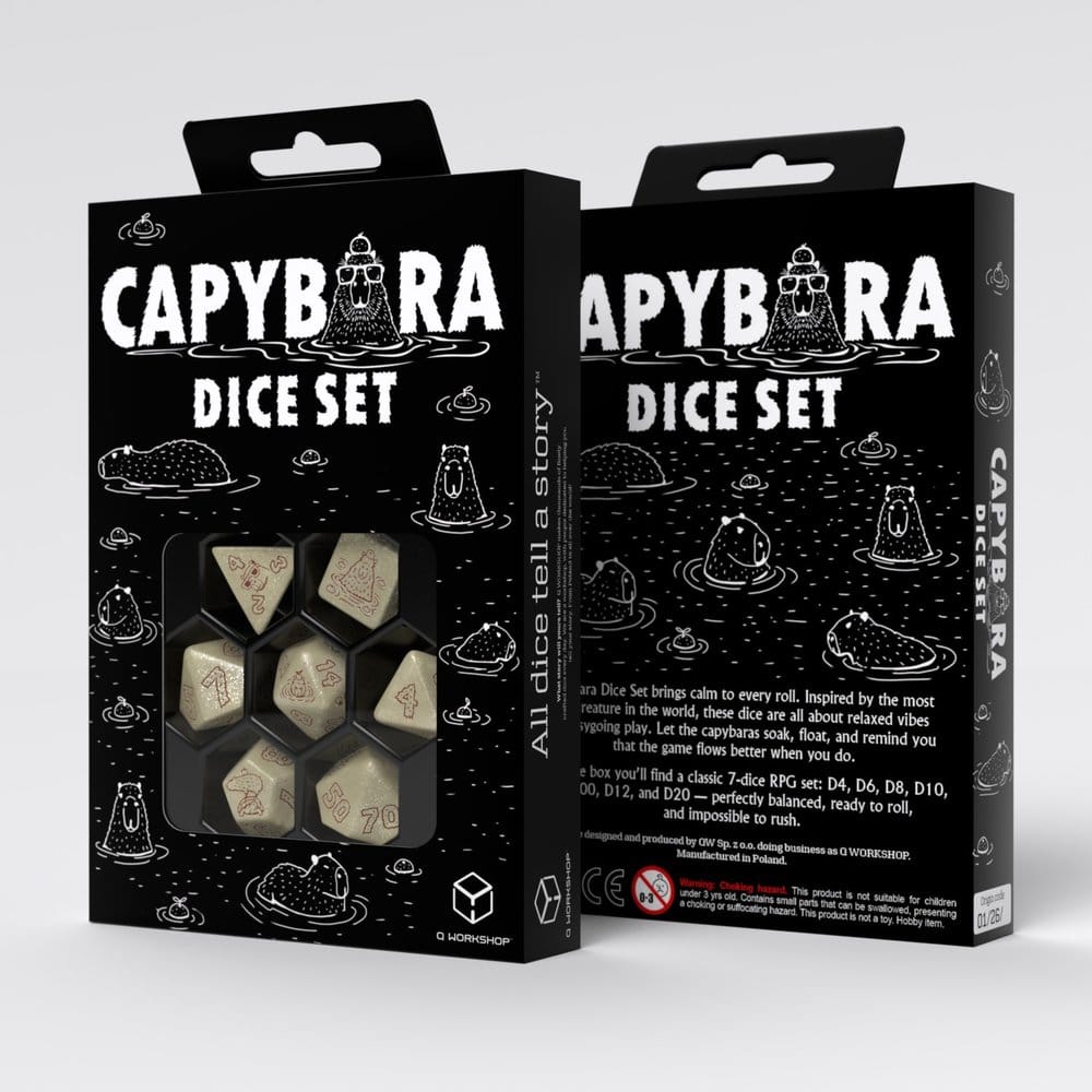 Capybara Tärningsset av 7 Sleepie