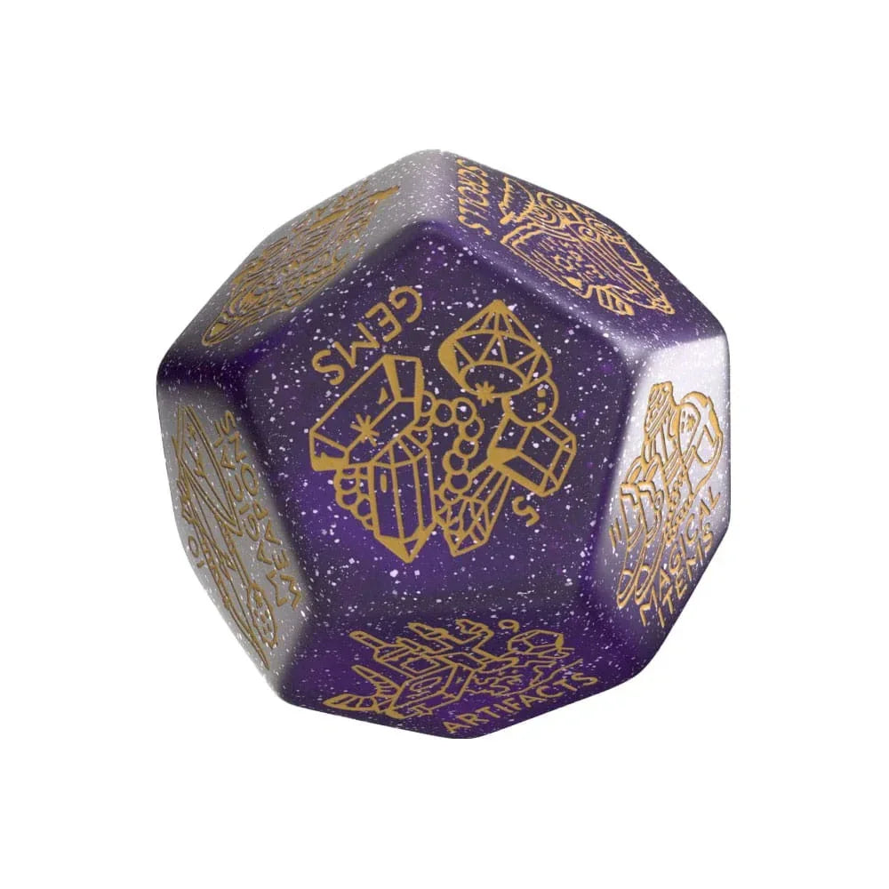 Viridian Jumbo Dice Treasure Generator Die D12 Shimmering Purple Q Workshop