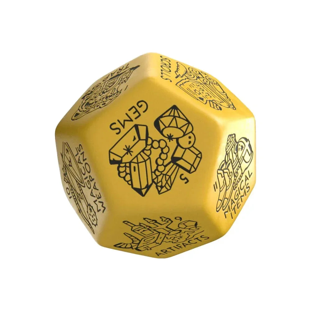 Viridian Jumbo Dice Treasure Generator Die D12 Guld Q Workshop
