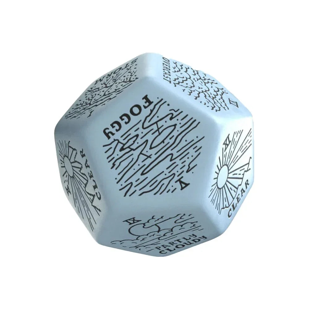 Viridian Jumbo Dice Weather Generator Die D12 Blå Q Workshop
