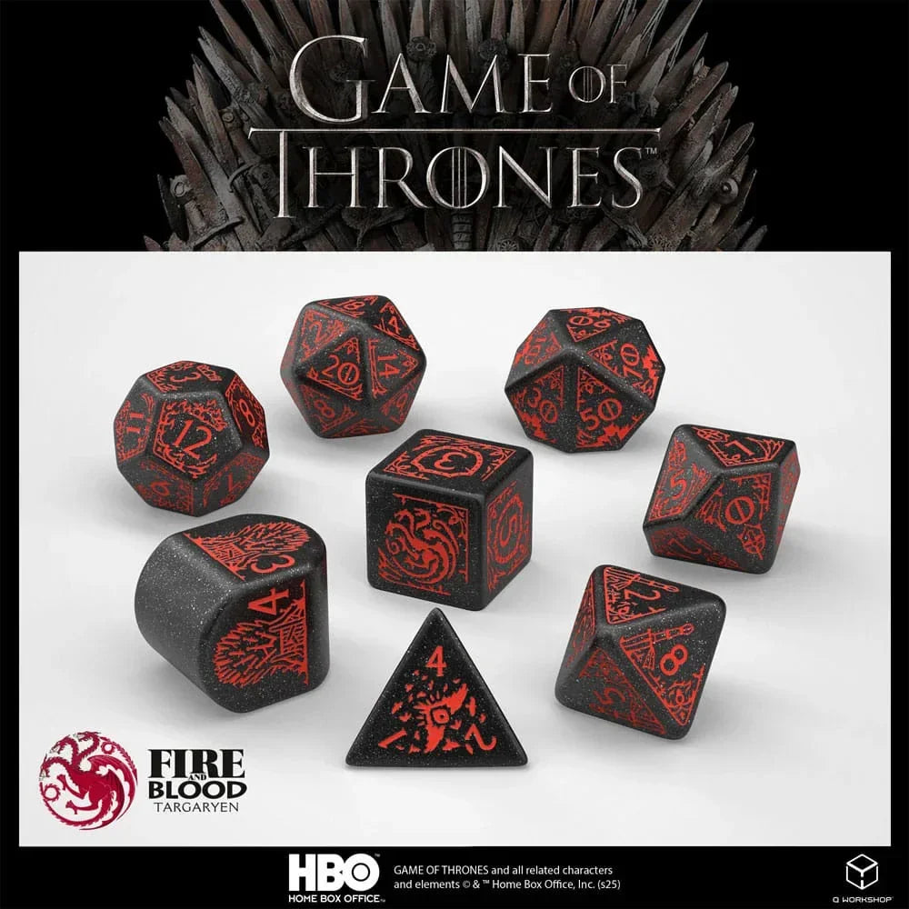 Game of Thrones Dice Set Targaryen (8) Q Workshop