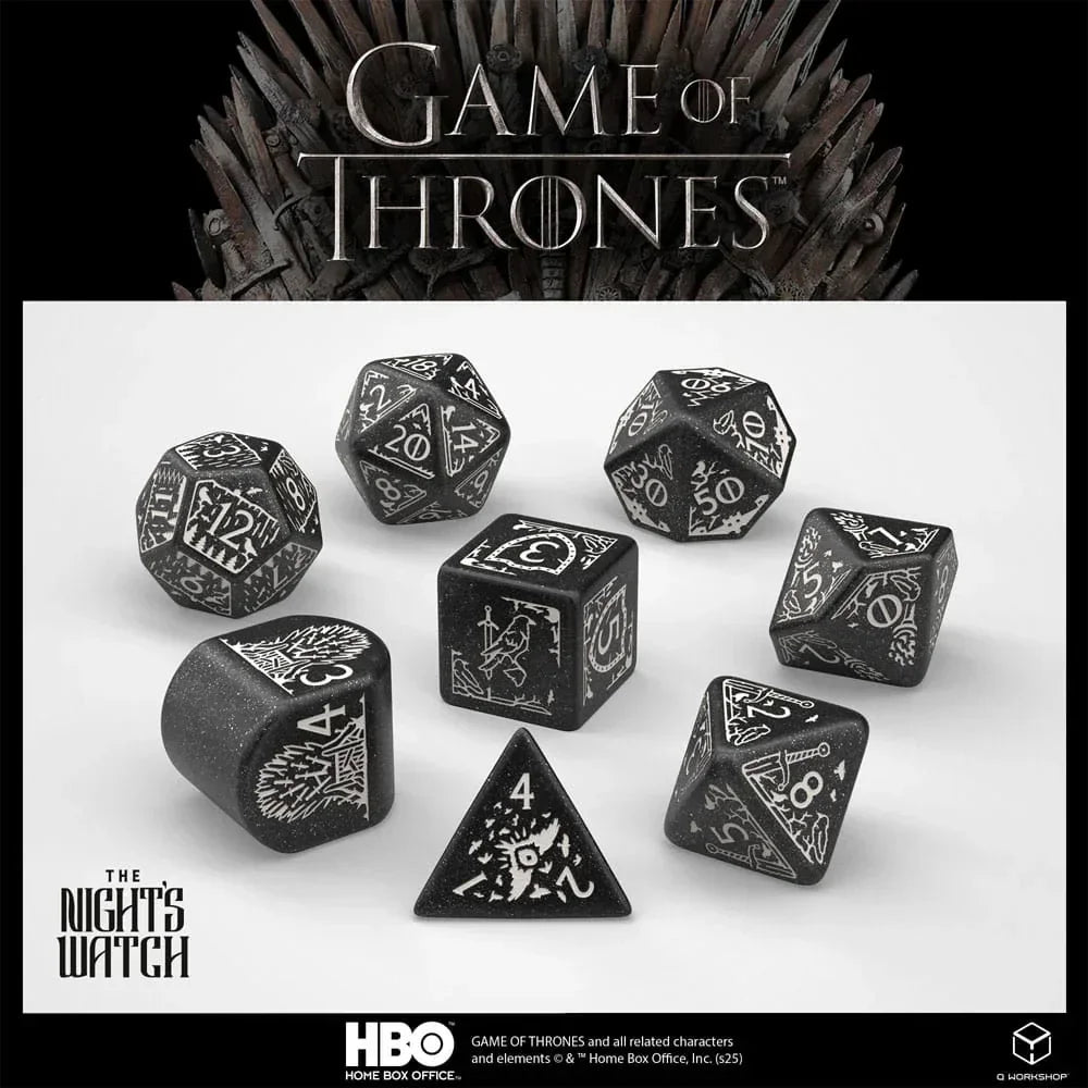 Game of Thrones Tärningsset: Night's Watch (8) Q Workshop