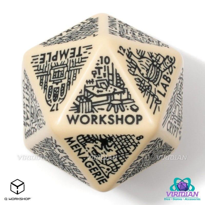 Viridian Jumbo Dice Dungeon Room Generator D20 Beige Q Workshop
