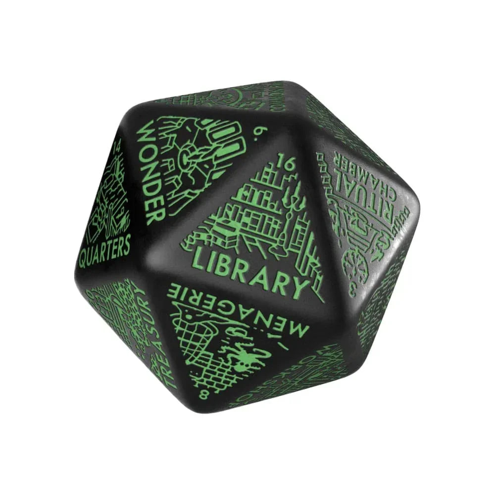 Viridian Jumbo Dice Dungeon Room Generator D20 Black Q Workshop