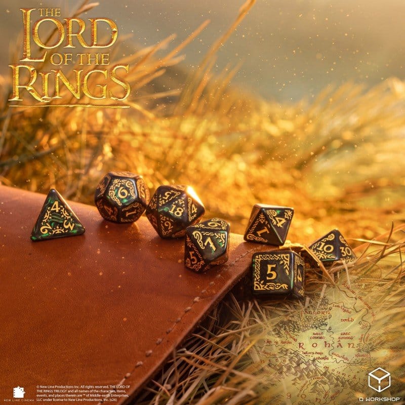 The Lord of the Rings Dice Set of 7 Rohan
