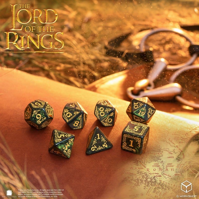 The Lord of the Rings Dice Set of 7 Rohan