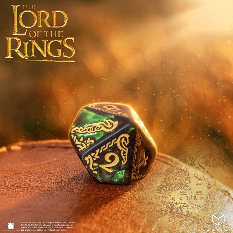 The Lord of the Rings Dice Set of 7 Rohan