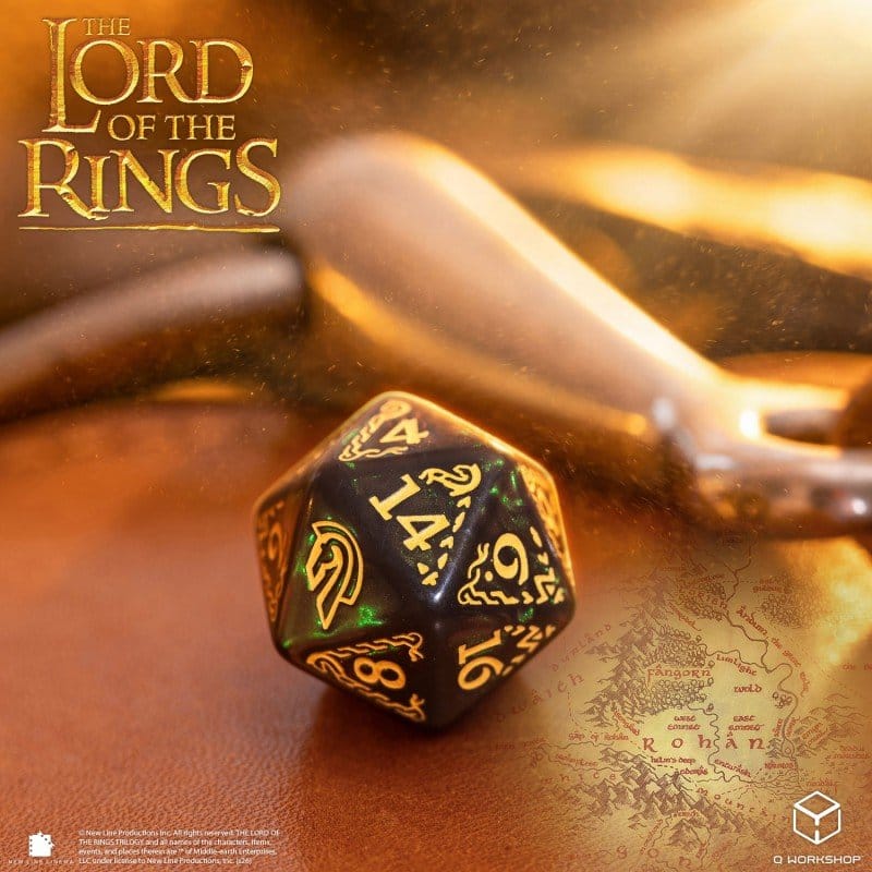 The Lord of the Rings Dice Set of 7 Rohan