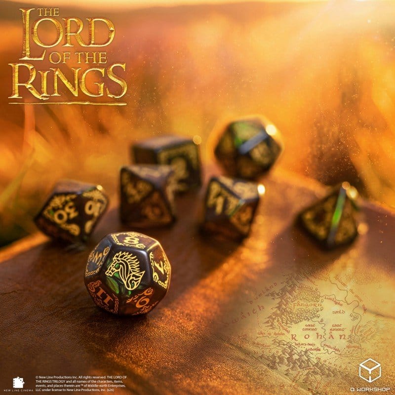 The Lord of the Rings Dice Set of 7 Rohan