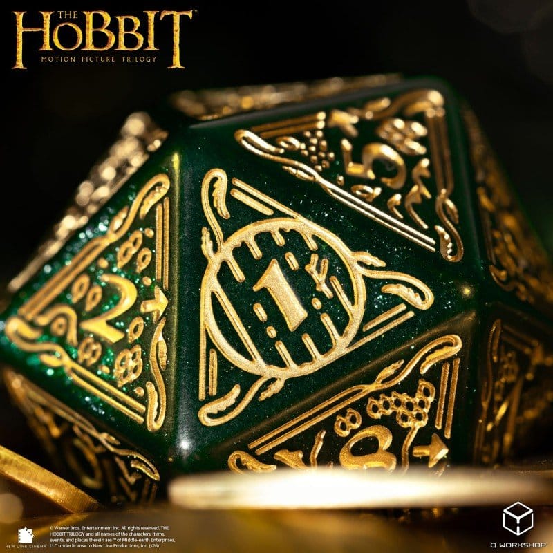The Hobbit Spindown Jumbo Die Verdant TCG D20
