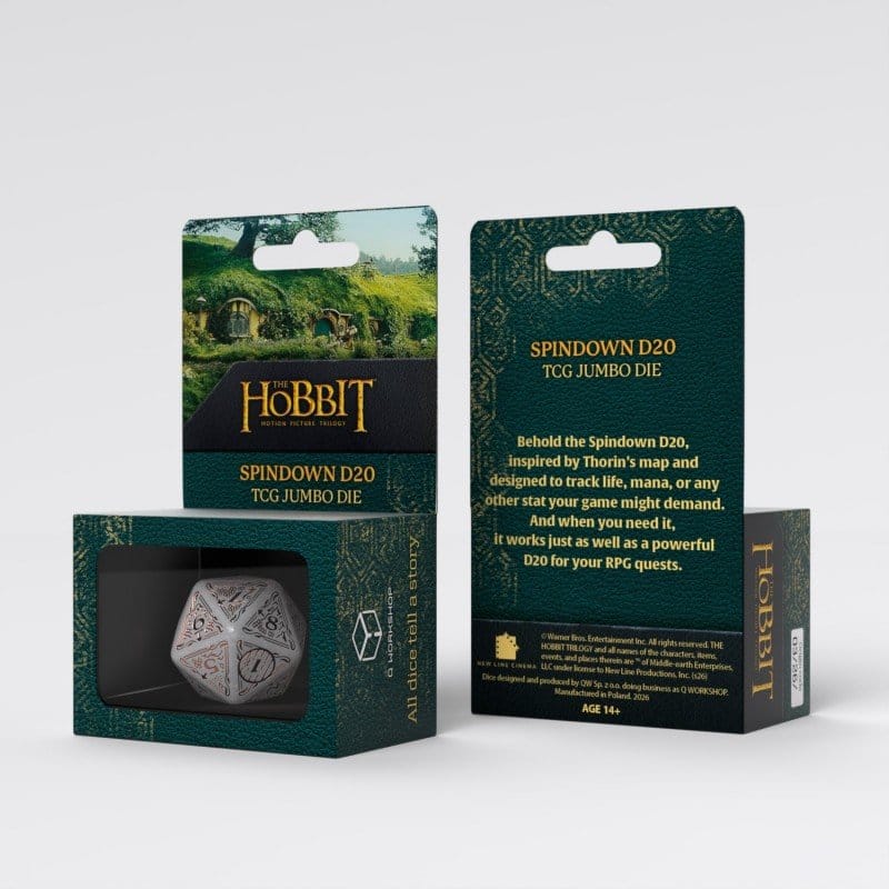 The Hobbit Spindown Jumbo Die Radiant TCG D20