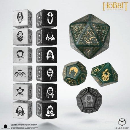 The Hobbit TCG Dice Set of 16 Verdant Grove