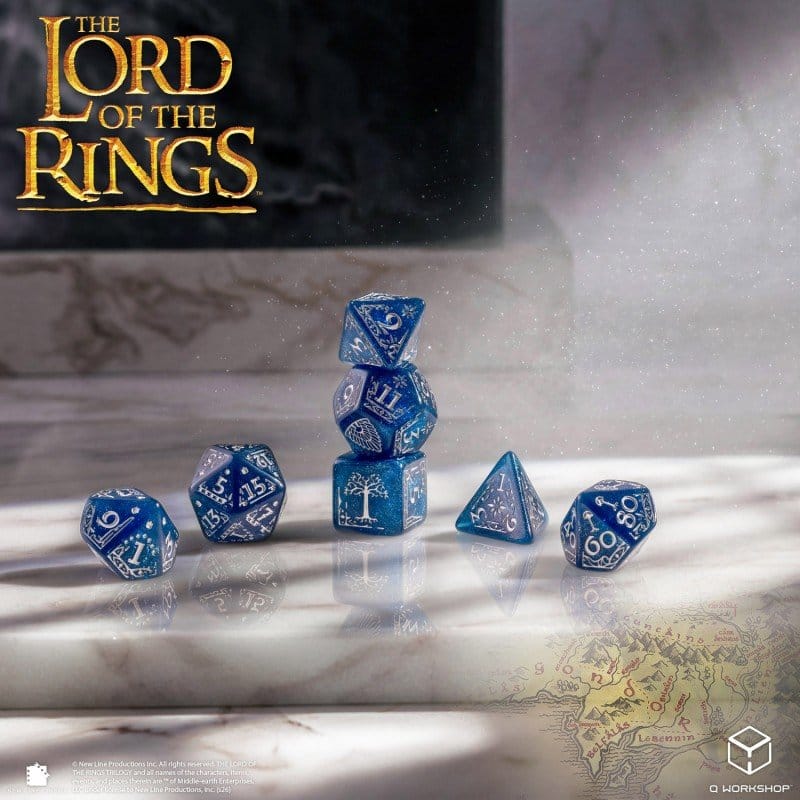 The Lord of the Rings Dice Set of 7 Gondor