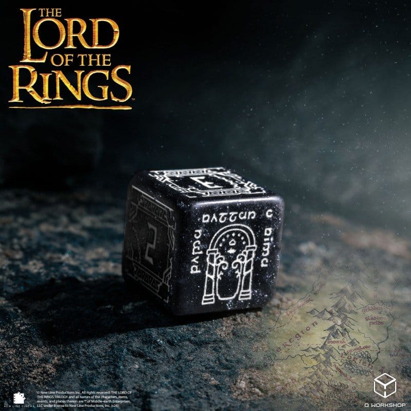 The Lord of the Rings Dice Set of 7 Moria (Glow in the Dark)
