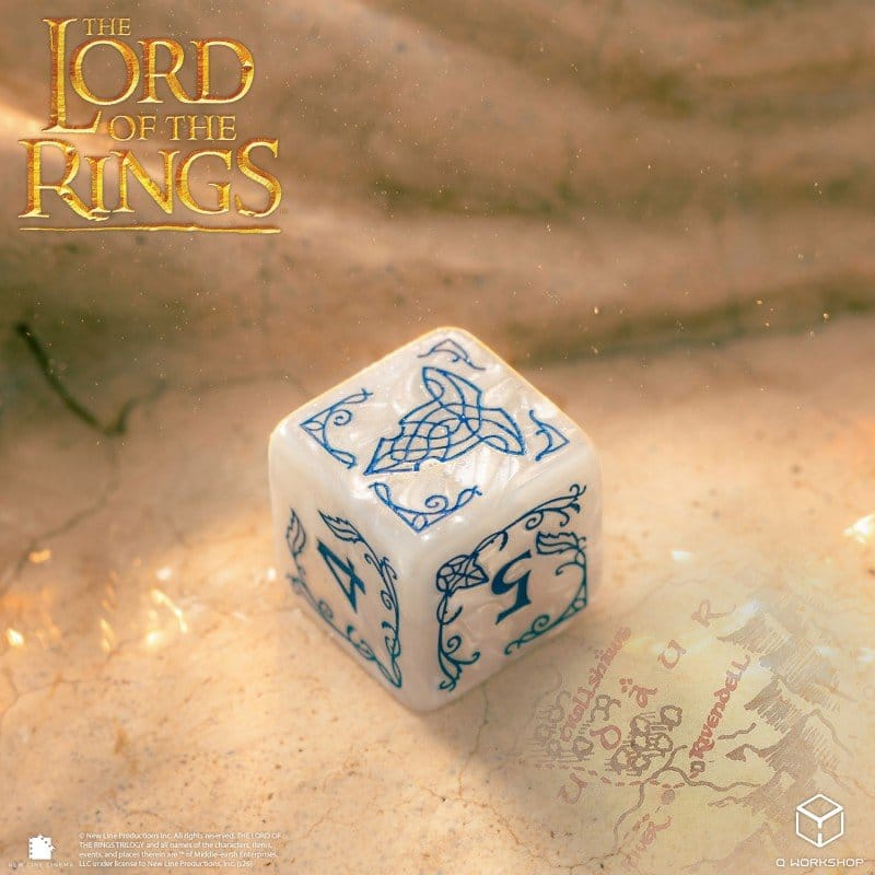 The Lord of the Rings Dice Set of 7 Rivendell (Stone)