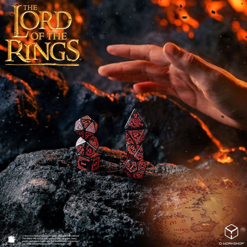 The Lord of the Rings Dice Set of 7 Mordor