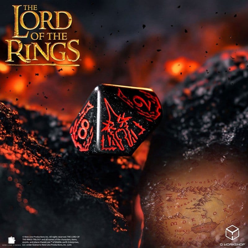 The Lord of the Rings Dice Set of 7 Mordor