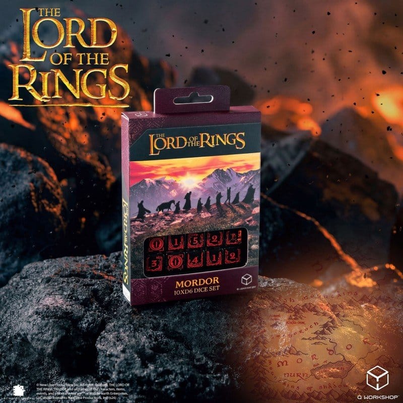The Lord of the Rings: 10 D6 Dice Set Mordor