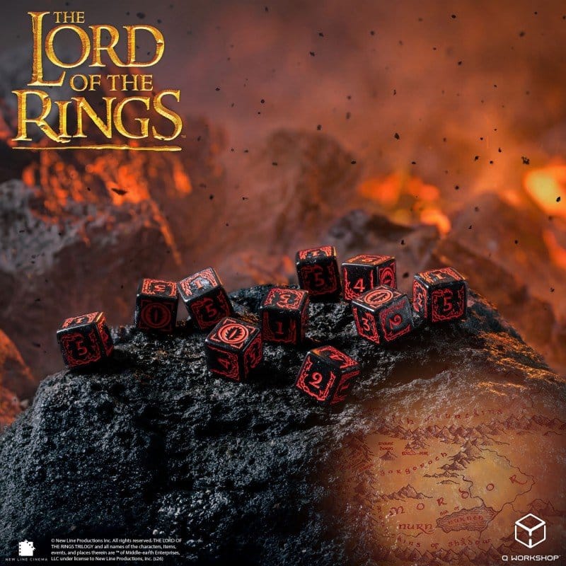 The Lord of the Rings: 10 D6 Dice Set Mordor