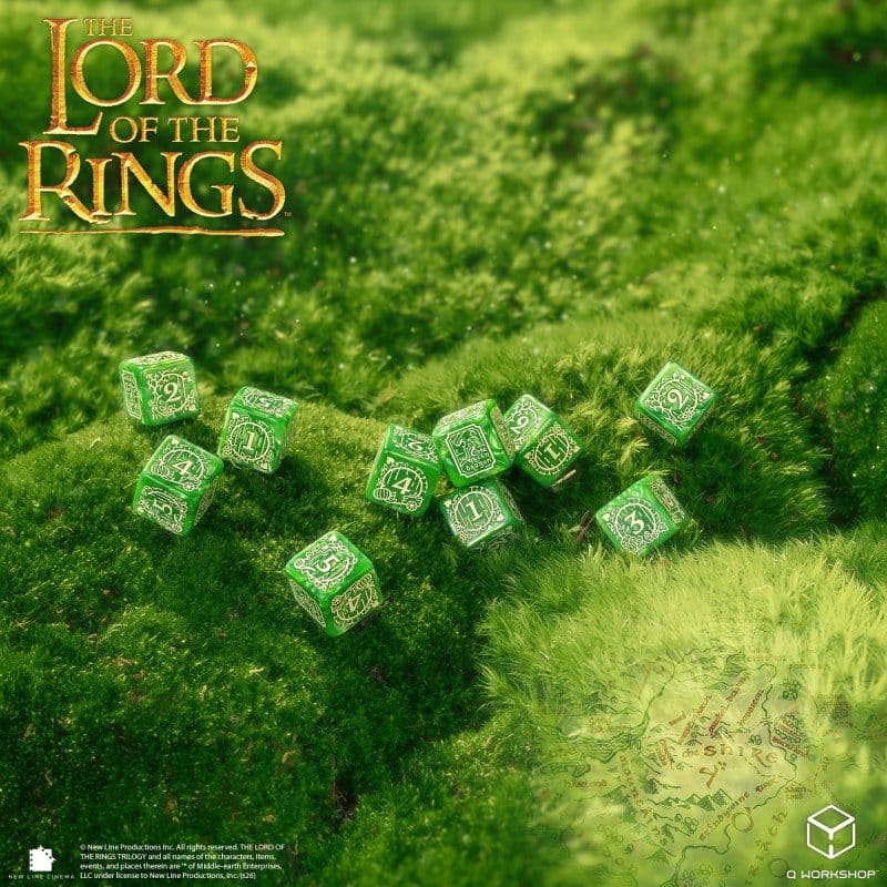 The Lord of the Rings: 10 D6 Dice Set Shire