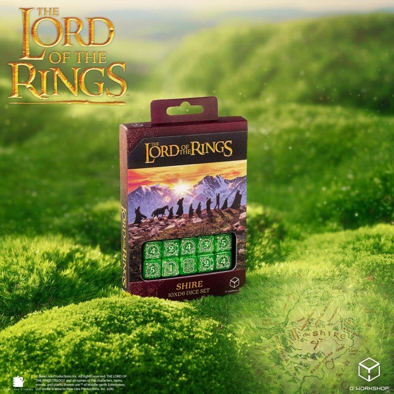 The Lord of the Rings: 10 D6 Dice Set Shire