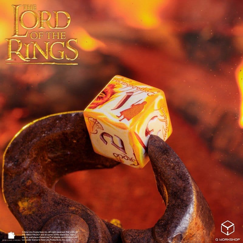 The Lord of the Rings Full Art Dice Set of 7 Ring-bearers (Whitefire Radiance)