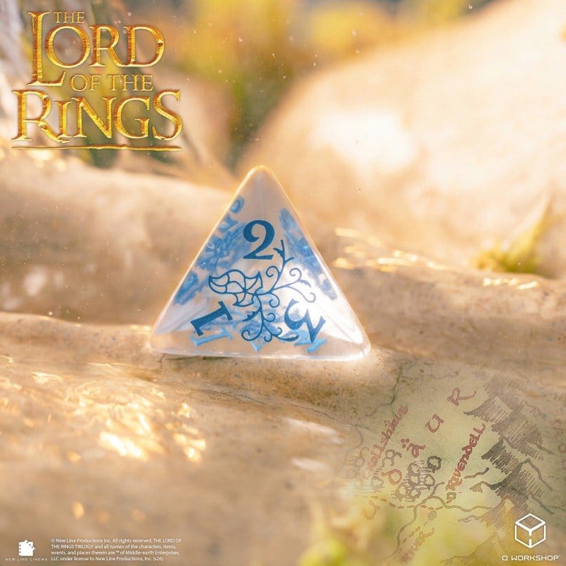 The Lord of the Rings Dice Set of 7 Rivendell (Water)