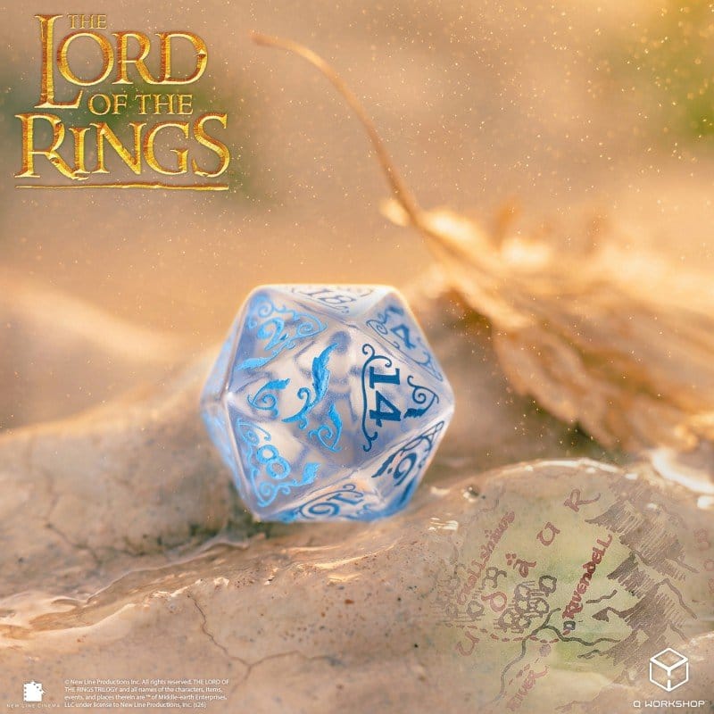The Lord of the Rings Dice Set of 7 Rivendell (Water)