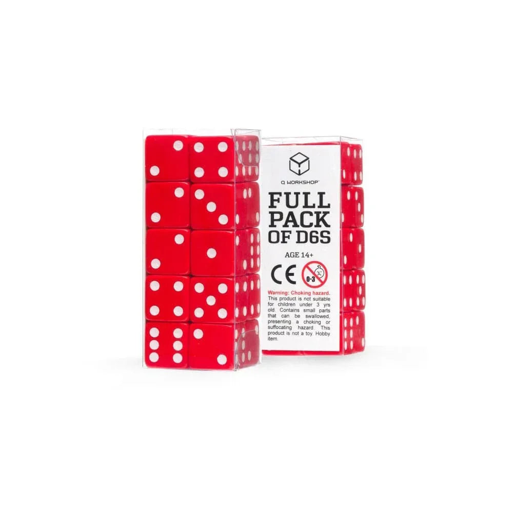 Q Workshop Tärningsset Full Pack D6 Röd (20) Q Workshop