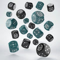 Crosshairs Compact D6 Dice Set Stormy & Black (20) Q Workshop