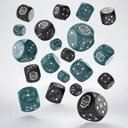Crosshairs Compact D6 Dice Set Stormy & Black (20) Q Workshop