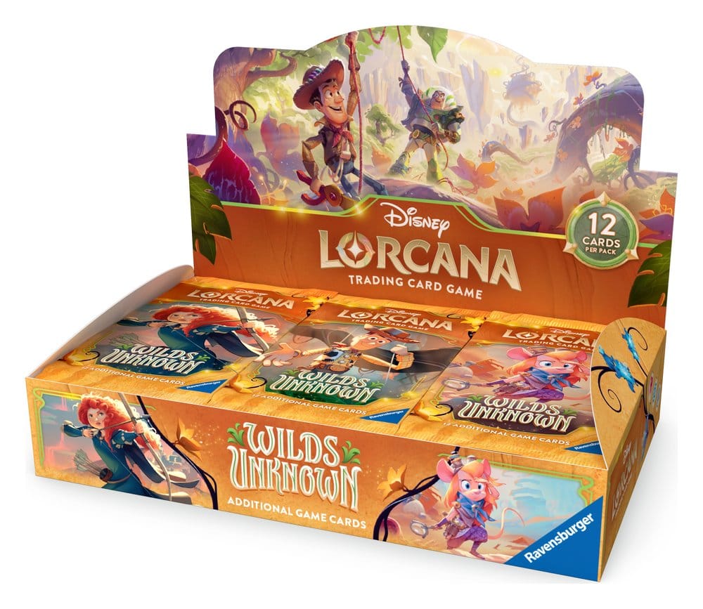Disney Lorcana TCG Wilds Unknown Förpackning med 24 Boosters – Engelska Utgåvan