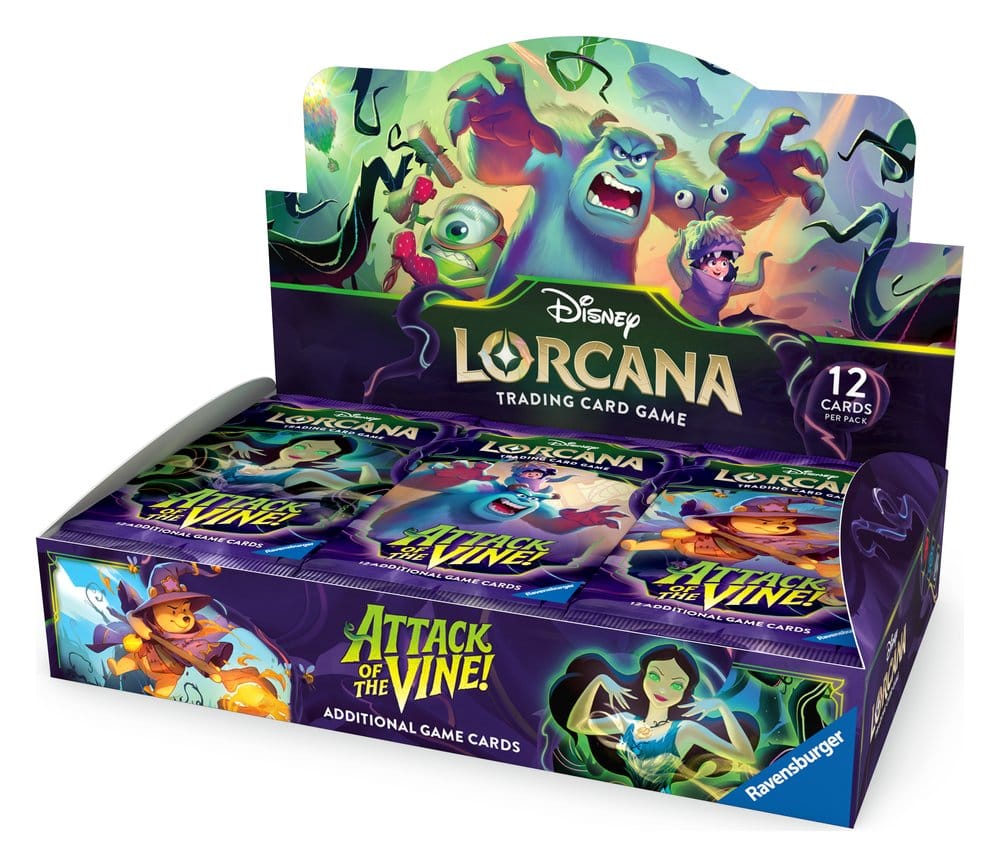 Disney Lorcana TCG Boosterset Attack of the Vine, 24 förpackningar på engelska