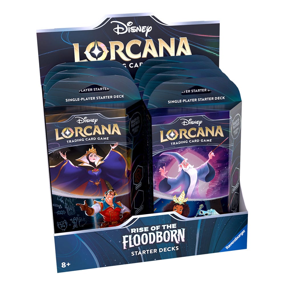 Disney Lorcana TCG Rise of the Floodborn Starter Decks Display (8) *Engelska Utgåvan* Ravensburger