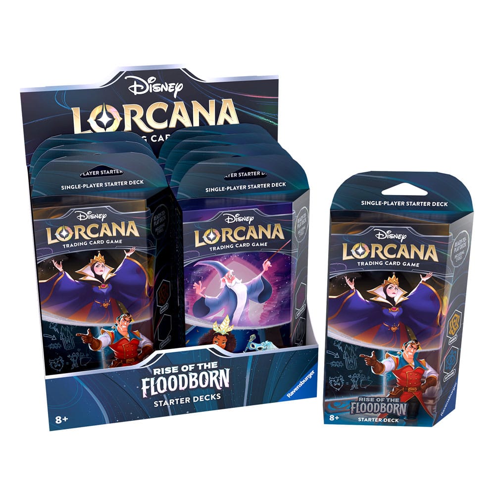 Disney Lorcana TCG Rise of the Floodborn Starter Decks Display (8) *Engelska Utgåvan* Ravensburger