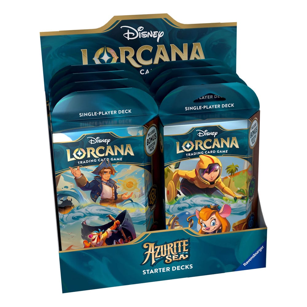 Disney Lorcana TCG Azurite Sea Starter Decks Display (8) - Engelska Ravensburger
