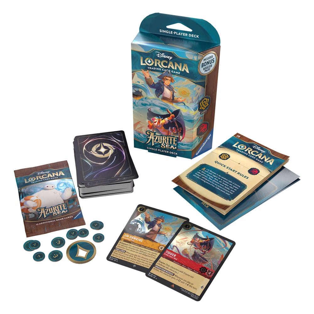 Disney Lorcana TCG Azurite Sea Starter Decks Display (8) - Engelska Ravensburger