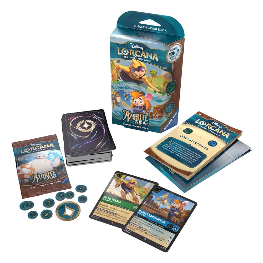 Disney Lorcana TCG Azurite Sea Starter Decks Display (8) - Engelska Ravensburger