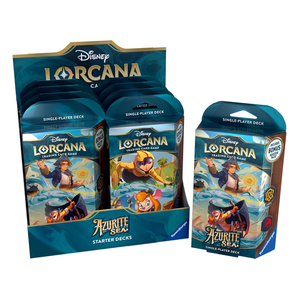 Disney Lorcana TCG Azurite Sea Starter Decks Display (8) - Engelska Ravensburger