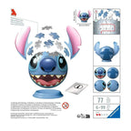 Lilo & Stitch 3D Pusselball med Öron Stitch (77 bitar) Ravensburger