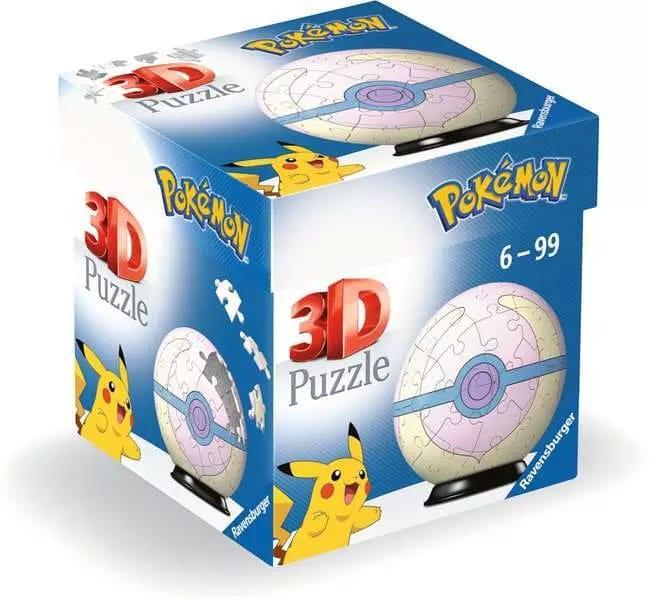 Pokemon 3D Pussel Pokéballs: Heal Ball (55 bitar) Ravensburger