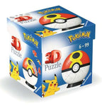 Pokémon 3D Pussel Pokéballs: Repeat Ball (55 delar) Ravensburger