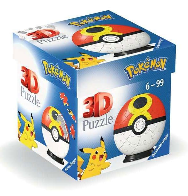 Pokémon 3D Pussel Pokéballs: Repeat Ball (55 delar) Ravensburger
