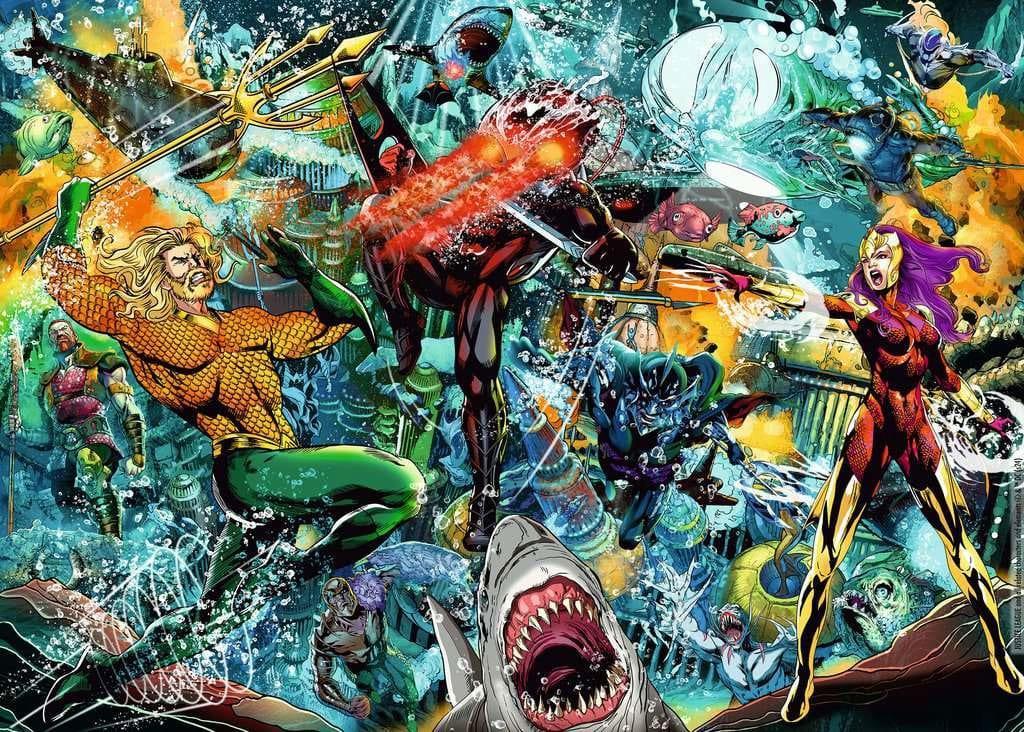 DC Comics Jigsaw Puzzle Aquaman (1000 bitar) Ravensburger